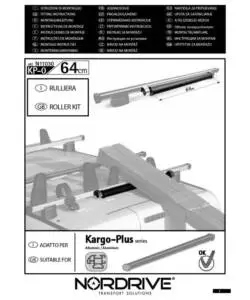 RULLO POSTERIORE PER BARRE KARGO - 64 CM  N11030