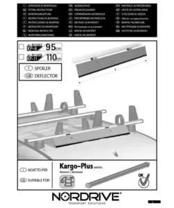 DEFLETTORE AERO KARGO-PLUS KP11 - 110 CM  N11058