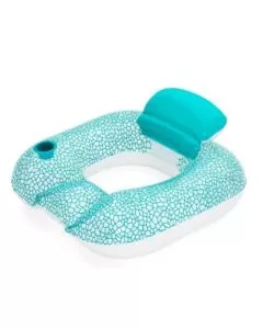 POLTRONA GONFIABILE CON PORTABICCHIERE E MANIGLIE PER PISCINA BESTWAY "FLIP PILLOW"  102X94 CM