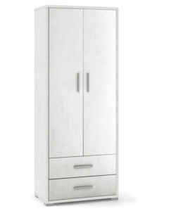 MOBILE 2 ANTE E 2 CASSETTI OSSIDO BIANCO, 71X41X182 CM