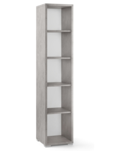 LIBRERIA H185 L38 FINITURA CEMENTO