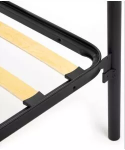 LETTO A CASTELLO CON RETE A DOGHE 2 CUSCINI E 2 MATERASSI, 203X145,5X83 CM