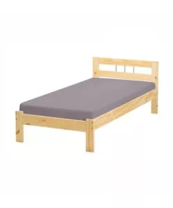 LETTO SINGOLO IN LEGNO DI PINO MASSELLO 96X205X72 CM
