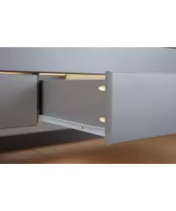 Doppio letto singolo con 3 cassetti grigio 90x200 cm