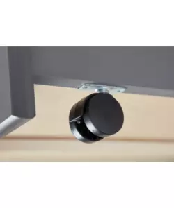 Doppio letto singolo con 3 cassetti grigio 90x200 cm