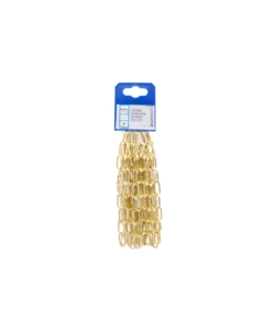 CATENA GENOVESE PRETAGLIATA MAGLIA QUADRA Ø 2 MM. IN ACCIAIO OTTONATO 2,5 MT.