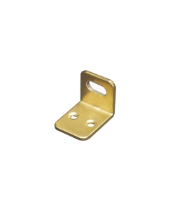 SQUADRETTA PER ARMADI CON ASOLA ORIZZONTALE OTTONATA 22 X 28 X 21 SPESSORE 2 MM. - 4 PZ.