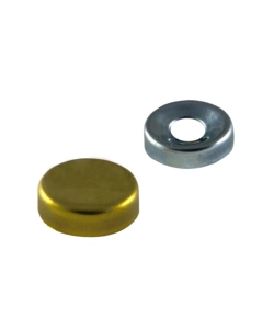 BORCHIE COPRIVITE BOMBATE IN OTTONE LUCIDO Ø 16 MM. 12 PZ.