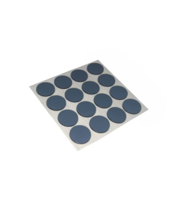 SCIVOLI PTFE ADESIVI TONDI FUSTELLATI Ø 17 MM. - GRIGIO - 16 PZ.