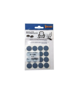 SCIVOLI PTFE ADESIVI TONDI FUSTELLATI Ø 17 MM. - GRIGIO - 16 PZ.