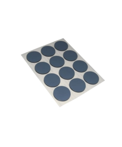 SCIVOLI PTFE ADESIVI TONDI FUSTELLATI Ø 22 MM. - GRIGIO - 12 PZ.