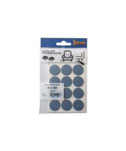 SCIVOLI PTFE ADESIVI TONDI FUSTELLATI Ø 22 MM. - GRIGIO - 12 PZ.
