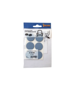 SCIVOLI PTFE ADESIVI TONDI FUSTELLATI Ø 28 MM. - GRIGIO - 6 PZ.