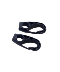 GANCI A MOSCHETTONE IN NYLON NERO RICAMBIO PER ELASTICI Ø 8 MM. 2 PZ.