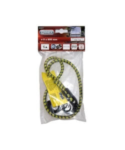 CAVO ELASTICO PIATTO Ø 8 X 800 MM. CON GANCI REGOLABILI IN PLASTICA