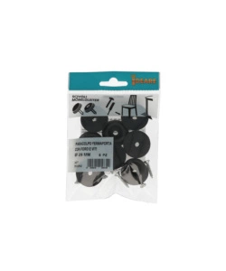 PARACOLPI FERMAPORTA CON FORO E VITI Ø 29 MM. 8 PZ.