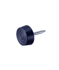 SCIVOLI IN PVC NERI CON CHIODO Ø 20 MM. 8 PZ.