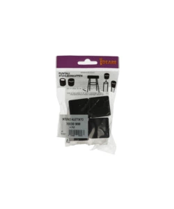 PUNTALI INTERNI ALETTATI QUADRI NERI 30 X 30 MM. 4 PZ.