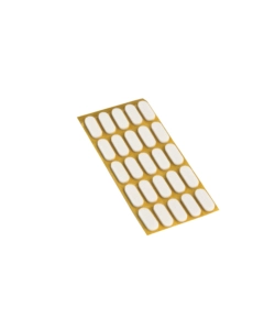 ANTISCIVOLO ANTIURTO ADESIVO 9X20 MM. SPESSORE 2,5 MM. BIANCO 25 PZ.