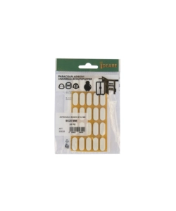 ANTISCIVOLO ANTIURTO ADESIVO 9X20 MM. SPESSORE 2,5 MM. BIANCO 25 PZ.