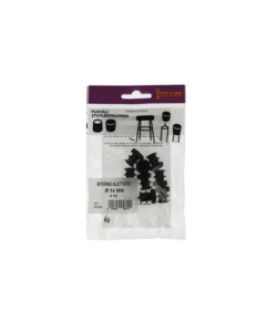 PUNTALI INTERNI ALETTATI TONDI NERI Ø 14 MM. 8 PZ.