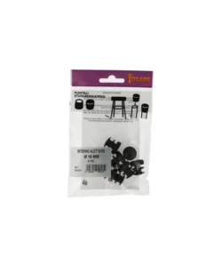 PUNTALI INTERNI ALETTATI TONDI NERI Ø 16 MM. 8 PZ.