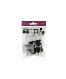 PUNTALI INTERNI ALETTATI TONDI NERI Ø 28 MM. 4 PZ.