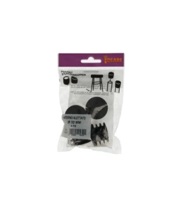 PUNTALI INTERNI ALETTATI TONDI NERI Ø 32 MM. 4 PZ.