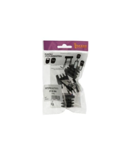PUNTALI INTERNI ALETTATI TONDI NERI Ø 30 MM. 4 PZ.