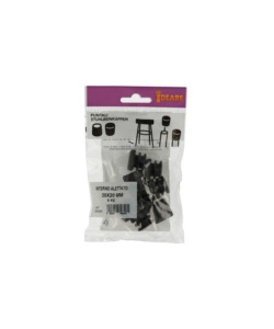 PUNTALI INTERNI ALETTATI QUADRI NERI 20 X 20 MM. 8 PZ.