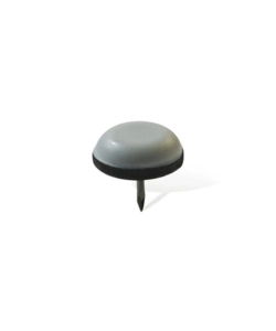SCIVOLI PTFE TONDI CON CHIODO Ø 25 MM. - GRIGIO - 8 PZ.