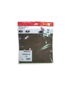 FELTRINO ADESIVO RETTANGOLARE 250 X 250 MM. - MARRONE - 1 PZ.