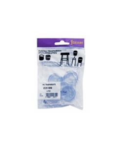 PUNTALI TONDI PVC TRASPARENTE Ø 25 MM. - 4 PZ.