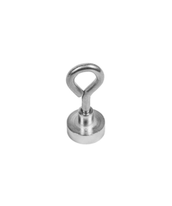 MAGNETE NEODIMIO TONDO Ø 20 + OCCHIOLO FORZA 11 KG