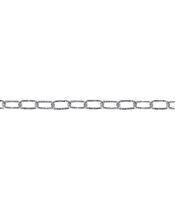 CATENA GENOVESE PRETAGLIATA MAGLIA QUADRA Ø 2 MM. IN ACCIAIO NICHELATO 2,5 MT.