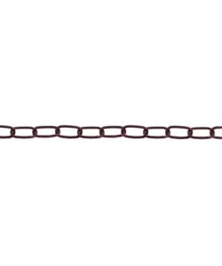 CATENA OVALE PRETAGLIATA Ø 2,5 MM. IN ACCIAIO BRONZATO 2,5 MT.