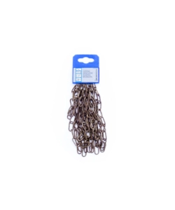 CATENA GENOVESE PRETAGLIATA MAGLIA QUADRA Ø 2 MM. IN ACCIAIO BRONZATO 2,5 MT.