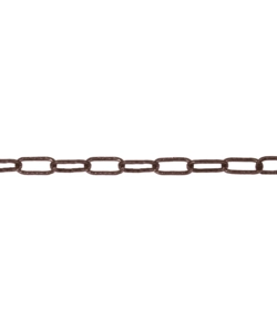 CATENA GENOVESE PRETAGLIATA MAGLIA QUADRA Ø 2 MM. IN ACCIAIO BRONZATO 2,5 MT.