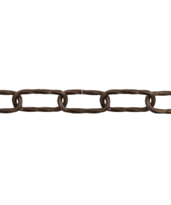 CATENA RITORTA PRETAGLIATA Ø 4 MM. IN ACCIAIO BRONZATO 2,5 MT.