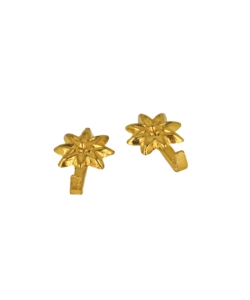 GANCI PER QUADRI MODELLO "FIORE" 23 X 46 MM. FINITURA OTTONE LUCIDO 5 PZ.