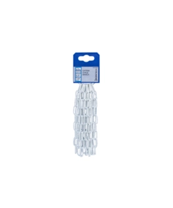 CATENA OVALE PRETAGLIATA Ø 2,5 MM. IN ACCIAIO BIANCO 2,5 MT.
