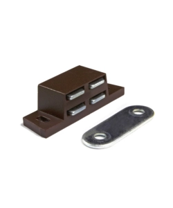 CHIUSURE MAGNETICHE MARRONI DA APPLICARE FORZA 5 KG. 2 PZ.