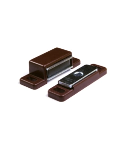 CHIUSURE MAGNETICHE MARRONI DA APPLICARE CON PIASTRA OSCILLANTE FORZA 5 KG. 2 PZ.