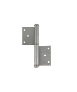 CERNIERE CON PIASTRA DA AVVITARE IN FERRO ZINCATO 100 MM. SINISTRE 2 PZ.