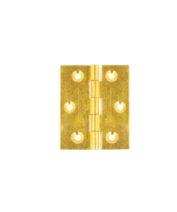 CERNIERE FRESATE CON SPINA FISSA IN OTTONE LUCIDO 50 X 60 MM. 2 PZ.