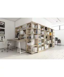 SCAFFALE IN LEGNO GALA CON RIPIANI LARGHEZZA 80 CM
