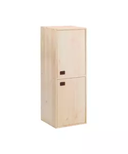 Scaffale pino con 2 ante
