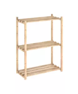 Scaffale in abete 3 ripiani 69,5x80x30 cm