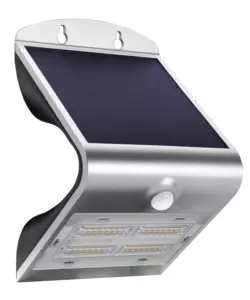 APPLIQUE ARCADIA 3.2 SILVER - APPLIQUE CON PANNELLO SOLARE - 3.2 W 400 L