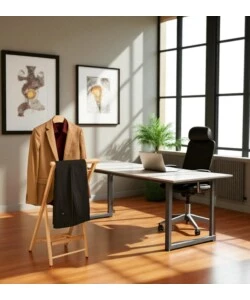 INDOSSATORE PIEGHEVOLE "HIEGO" IN LEGNO 43X39X94 CM
